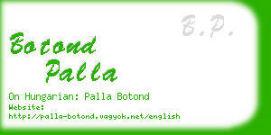 botond palla business card